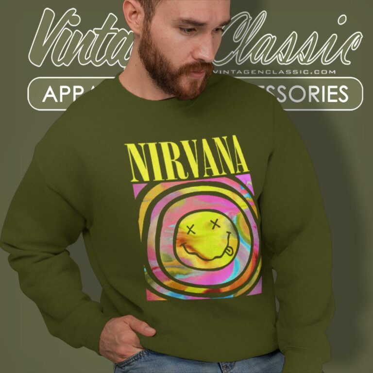 Nirvana Smiley Face Sweatshirt Nirvana Smiley Face Sweatshirt