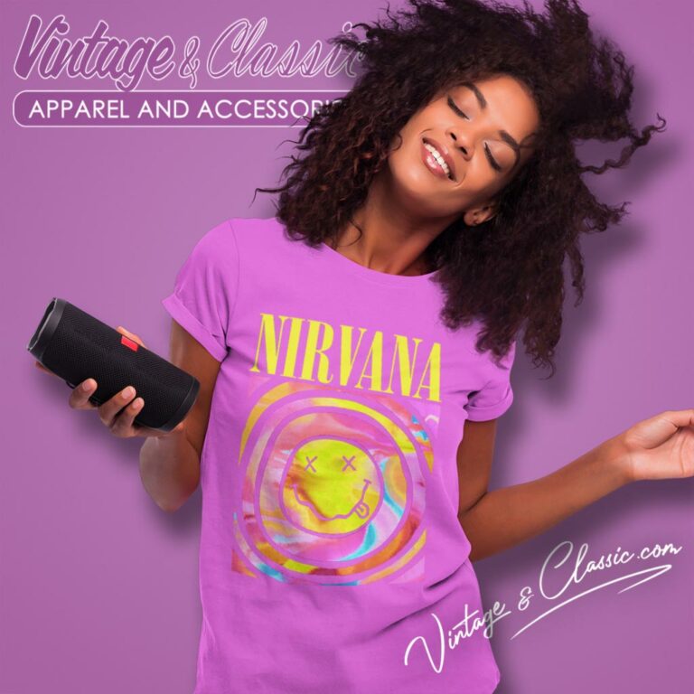 Nirvana Smiley Face Women T Shirt Nirvana Smiley Face Women T Shirt