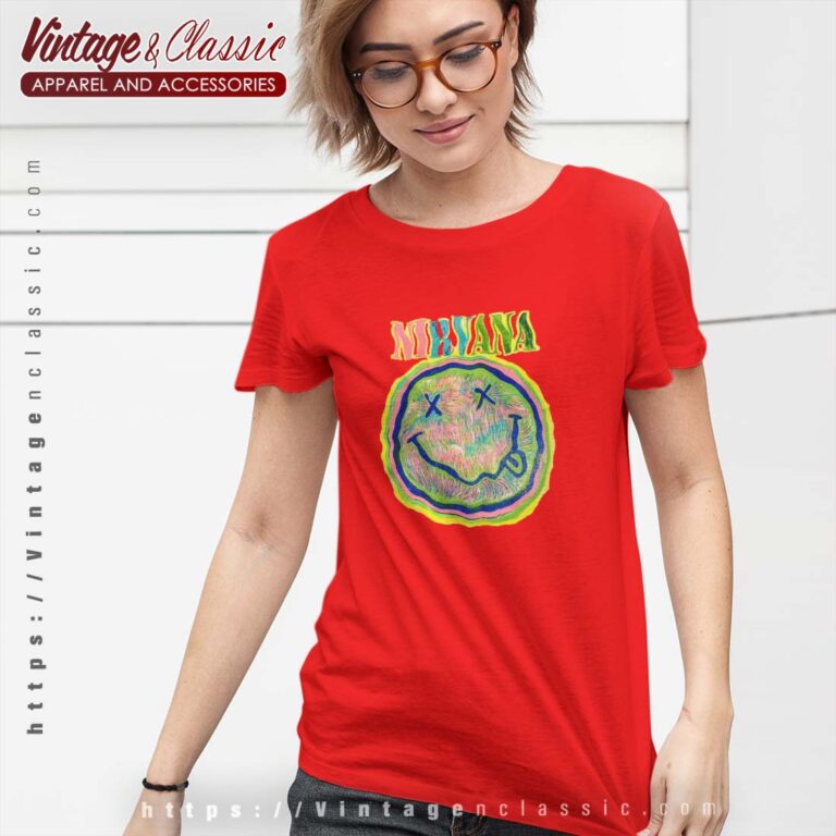 Nirvana Trippy Logo Tshirt Women Nirvana Trippy Logo Tshirt Women