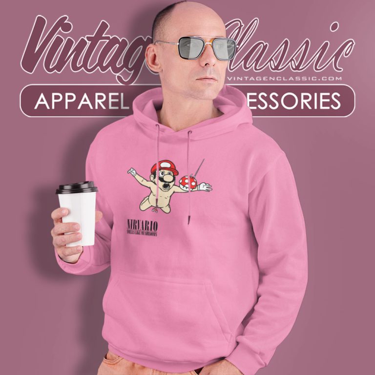 Nirvario Cartoon Nirvana X Mario Shirt Smells Like Mushrooms Hoodie Nirvario Cartoon Nirvana X Mario Shirt Smells Like Mushrooms Hoodie