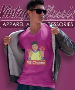 NLE Choppa Graphic Shirt 4 Nle Choppa Graphic V Neck TShirt