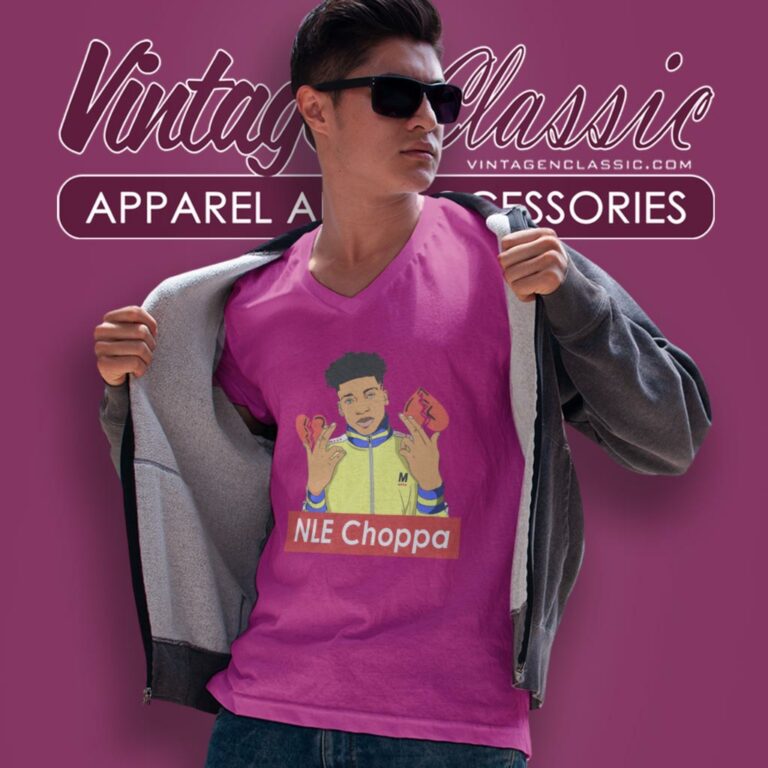 Nle Choppa Graphic V Neck TShirt Nle Choppa Graphic V Neck TShirt