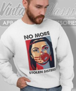 No More Stolen Sister Indigenous Red Hand Shirt Sweatshirt