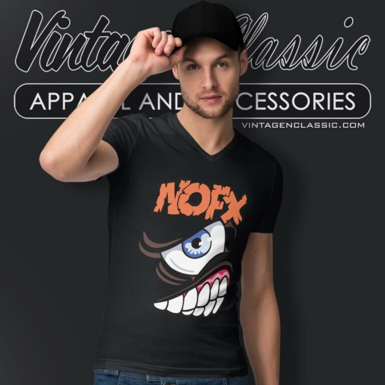 Nofx 1994 Mons Tour V Neck TShirt Nofx 1994 Mons Tour V Neck TShirt