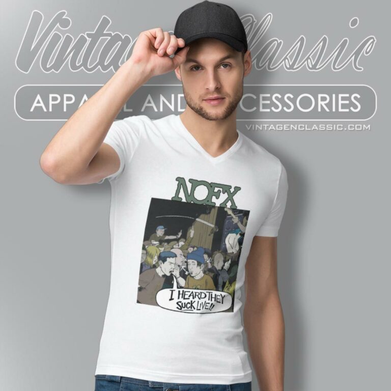 Nofx 1995 Concert V Neck TShirt Nofx 1995 Concert V Neck TShirt