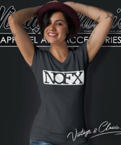 Nofx Classic Logo V Neck TShirt