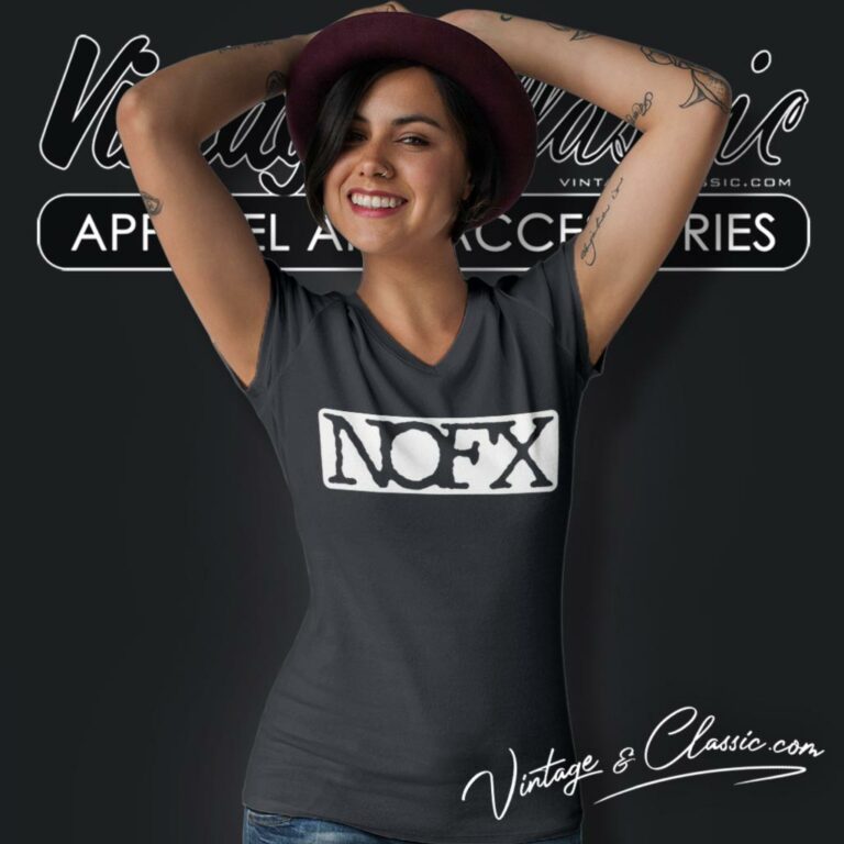 Nofx Classic Logo V Neck TShirt Nofx Classic Logo V Neck TShirt