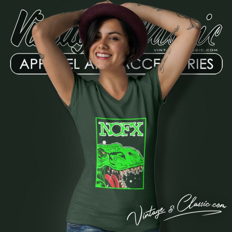 Nofx Crocodile V Neck TShirt Nofx Crocodile V Neck TShirt
