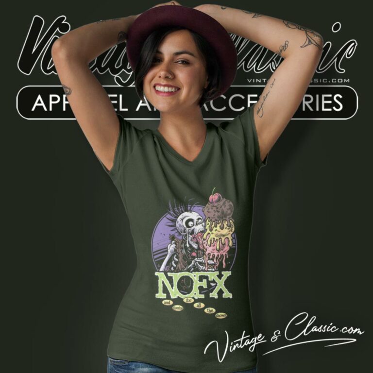Nofx Final Tour V Neck TShirt 1 Nofx Final Tour V Neck TShirt 1