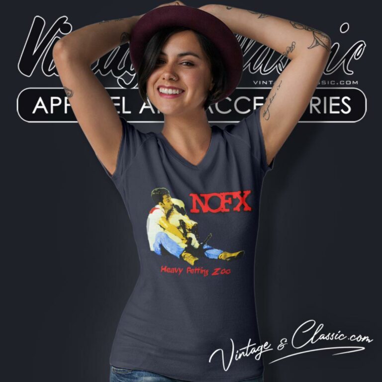 Nofx Heavy Petting Zoo V Neck TShirt 1 Nofx Heavy Petting Zoo V Neck TShirt 1