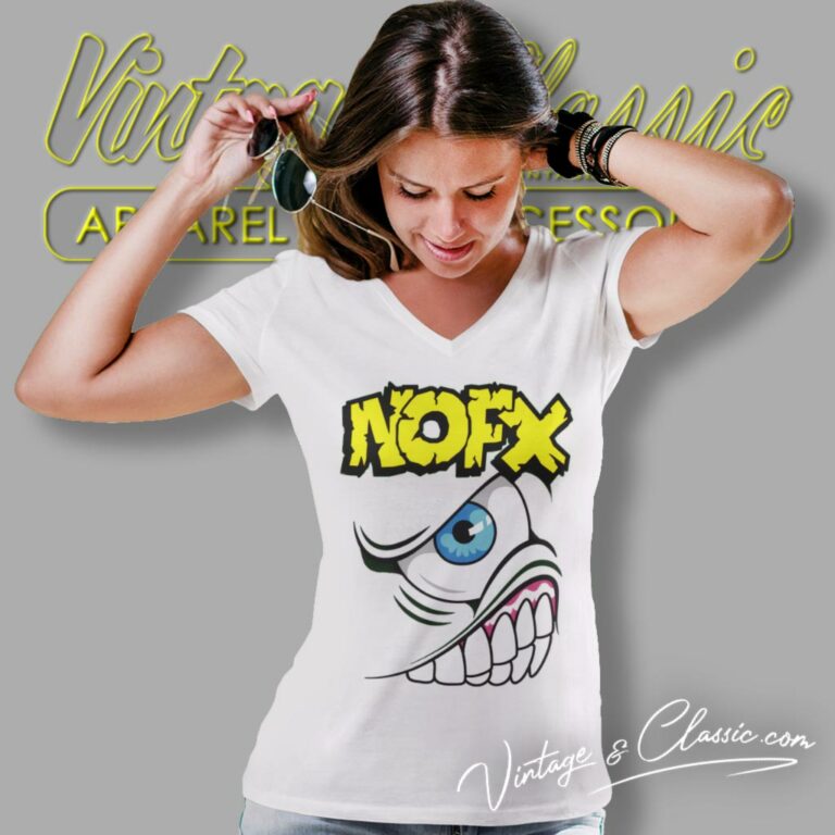 Nofx Mons Tour 1994 V Neck TShirt Nofx Mons Tour 1994 V Neck TShirt