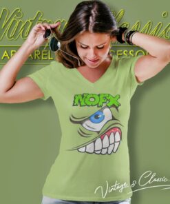 Nofx Mons Tour V Neck TShirt
