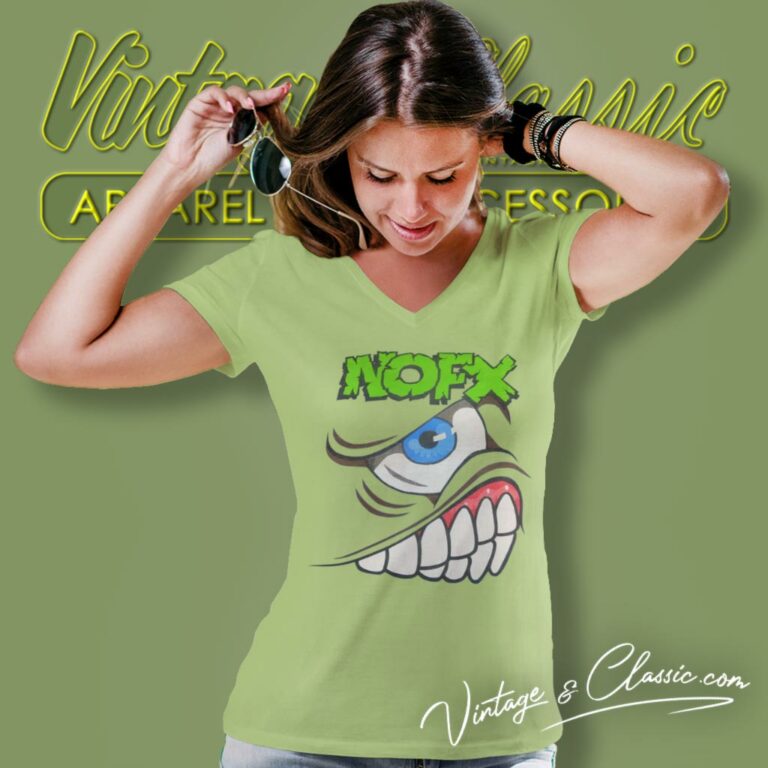 Nofx Mons Tour V Neck TShirt Nofx Mons Tour V Neck TShirt