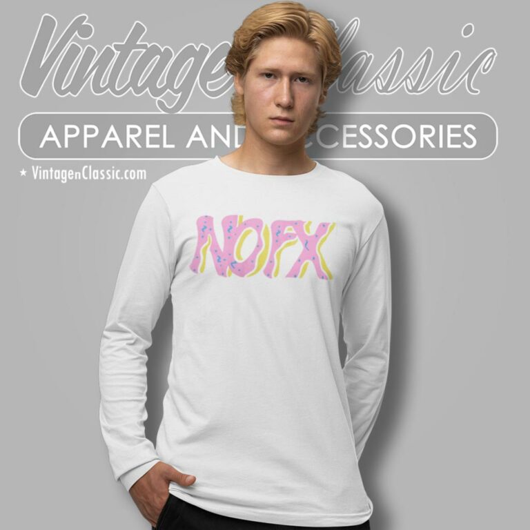 Nofx Pink Logo Long Sleeve Tee Nofx Pink Logo Long Sleeve Tee
