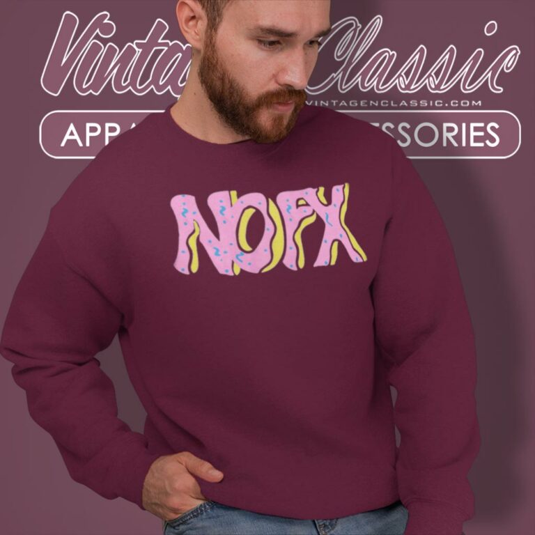 Nofx Pink Logo Sweatshirt Nofx Pink Logo Sweatshirt