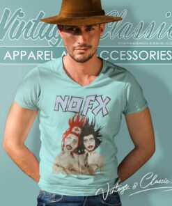 Nofx Pump Up The Valuum World V Neck TShirt
