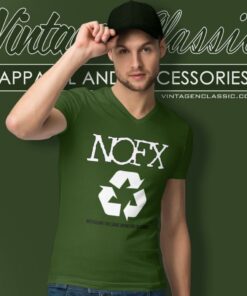 Nofx Recycle V Neck TShirt