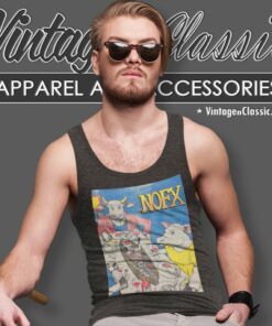 Nofx Ribbed Tour Tank Top Racerback