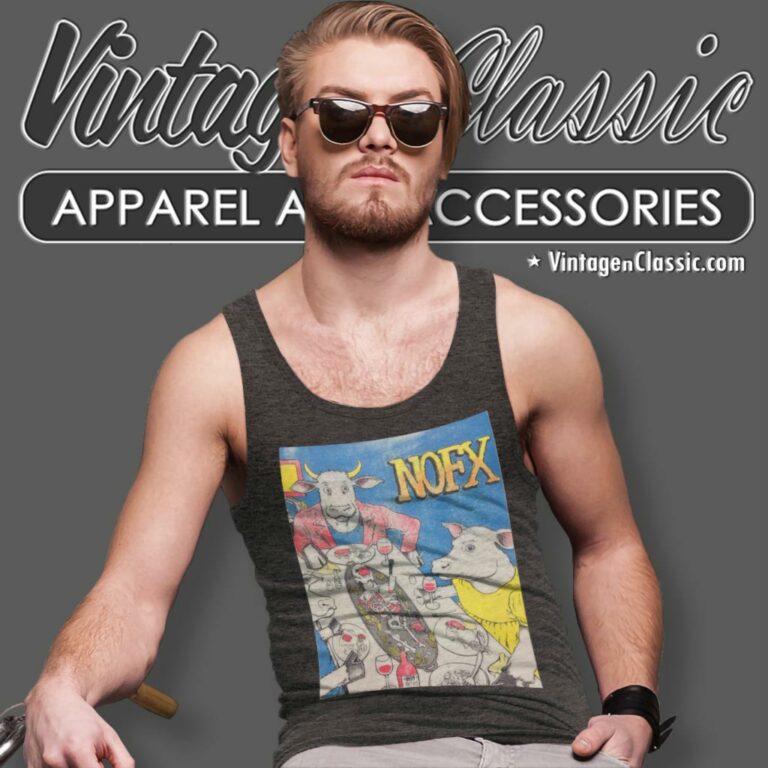 Nofx Ribbed Tour Tank Top Racerback Nofx Ribbed Tour Tank Top Racerback