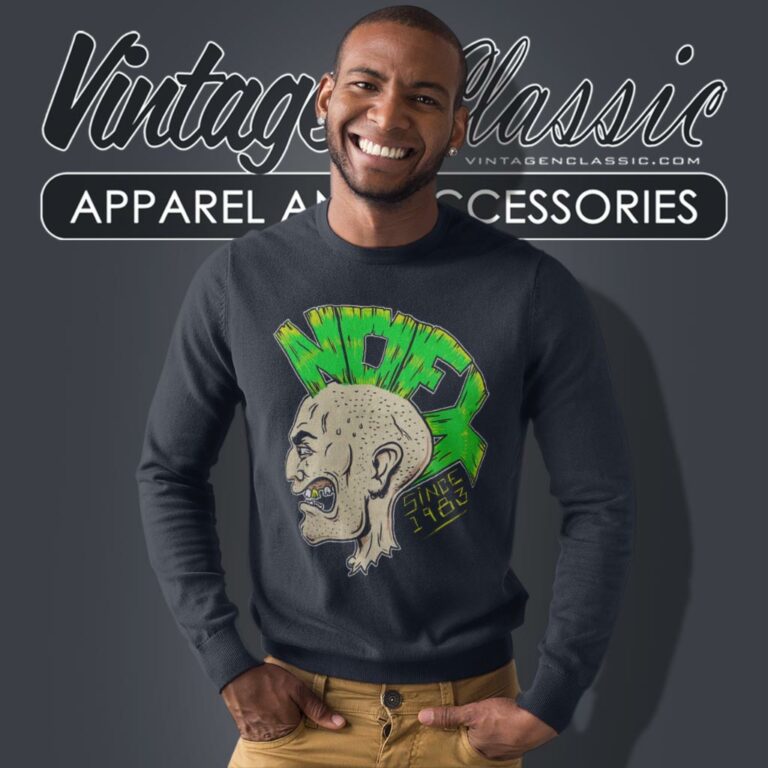 Nofx Rocker Head Mohawk Logo Sweatshirt Nofx Rocker Head Mohawk Logo Sweatshirt