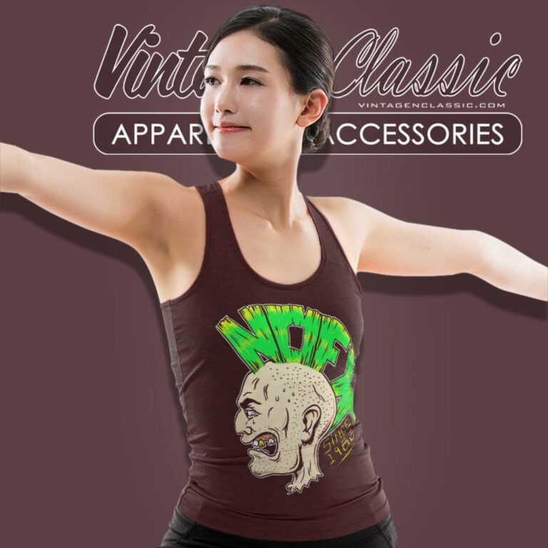 Nofx Rocker Head Mohawk Logo Tank Top Racerback Nofx Rocker Head Mohawk Logo Tank Top Racerback