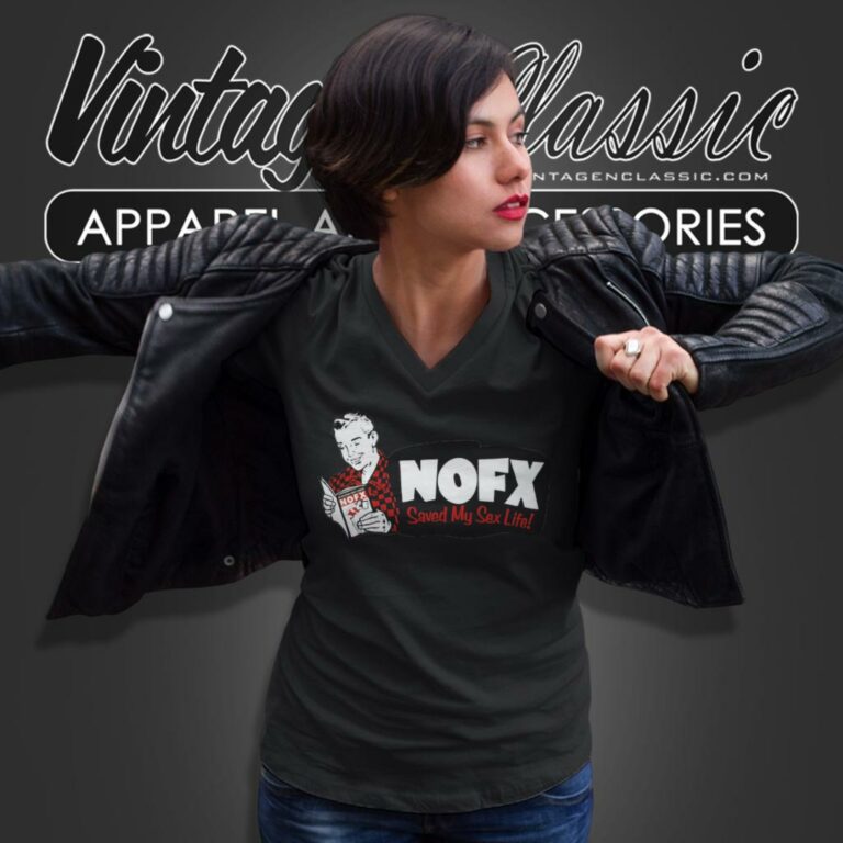 Nofx Saved My Sex Life V Neck TShirt Nofx Saved My Sex Life V Neck TShirt
