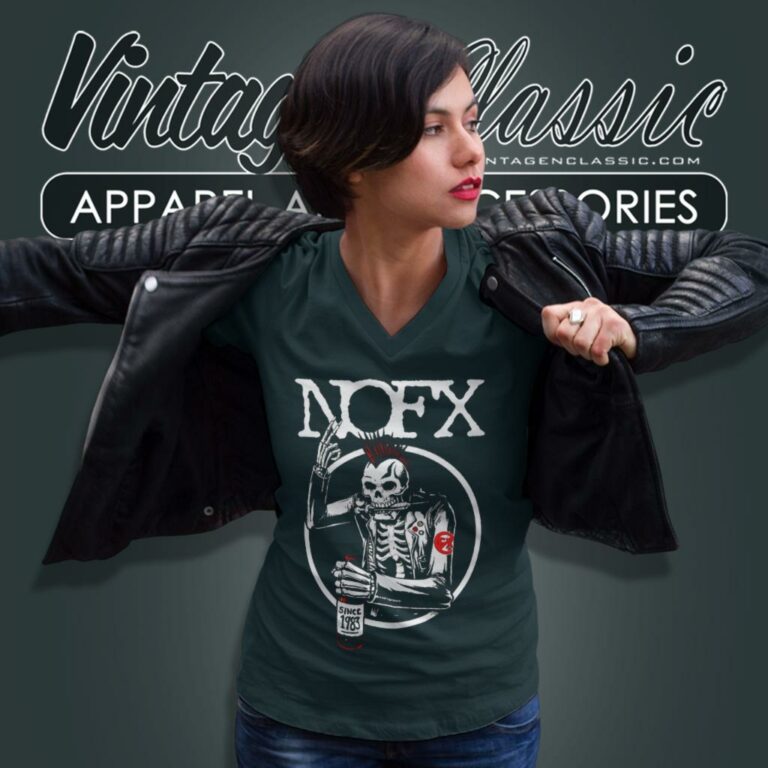 Nofx Since 1983 V Neck TShirt 1 Nofx Since 1983 V Neck TShirt 1