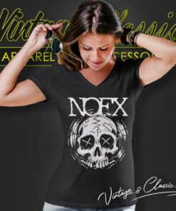 Nofx Skull Classic V Neck TShirt