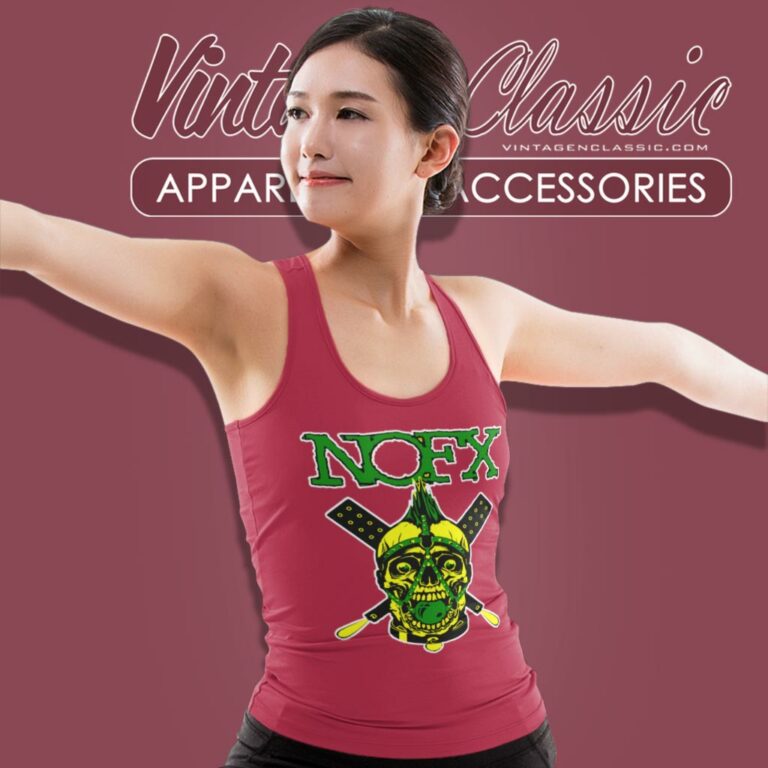 Nofx Skull Logo Tank Top Racerback Nofx Skull Logo Tank Top Racerback