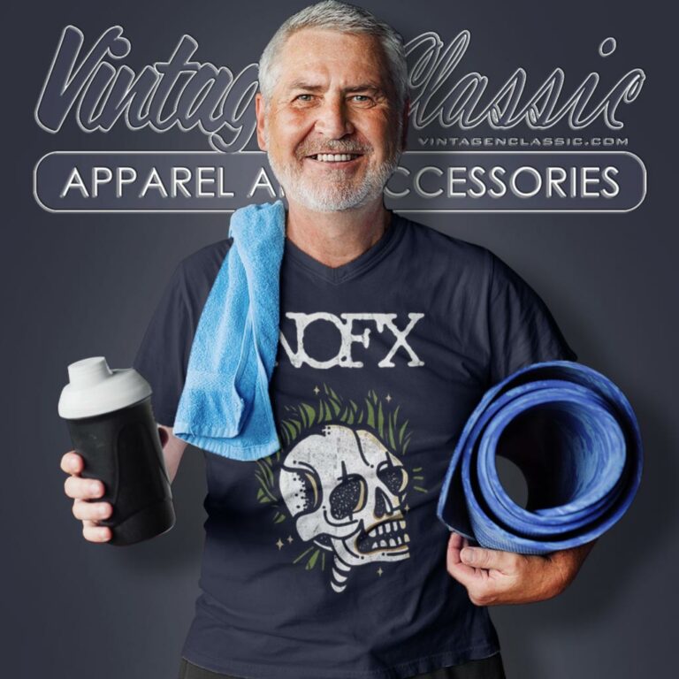 Nofx Skull Punk V Neck TShirt Nofx Skull Punk V Neck TShirt