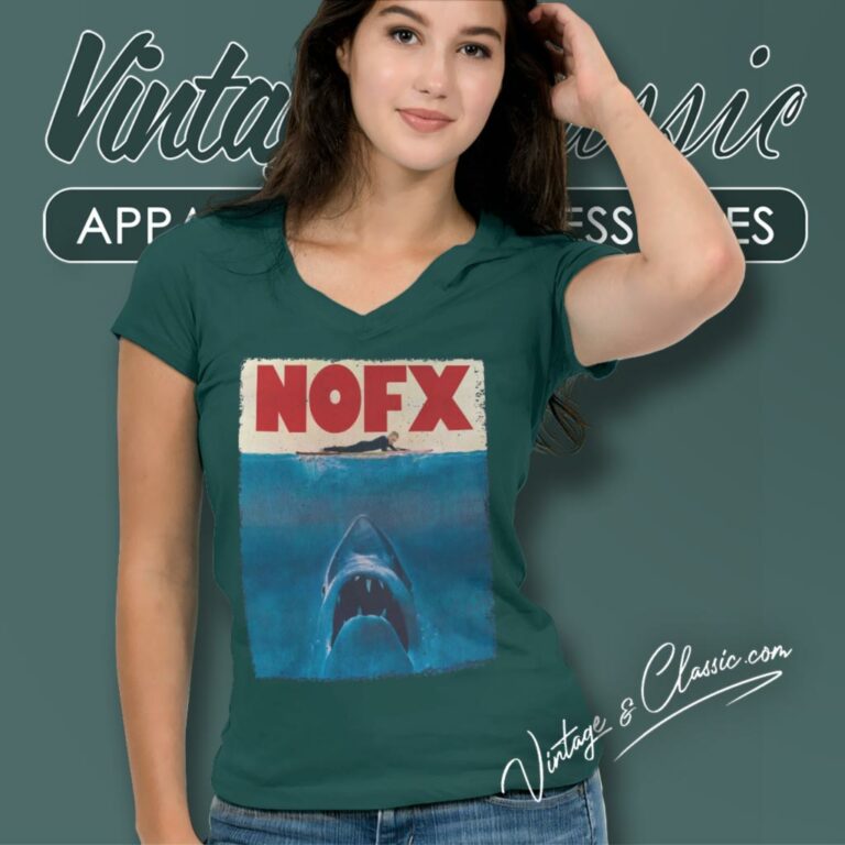 Nofx Surfers V Neck TShirt Nofx Surfers V Neck TShirt