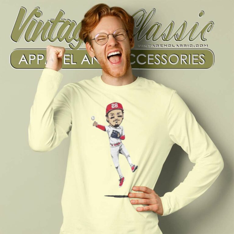Nolan Arenado Caricature St Louis Cardinals Long Sleeve Tee Nolan Arenado Caricature St Louis Cardinals Long Sleeve Tee