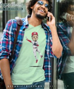Nolan Arenado Caricature St Louis Cardinals V Neck TShirt