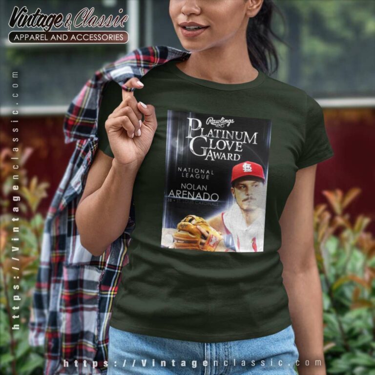 Nolan Arenado St Louis Cardinals Platinum Glove Award National League Women TShirt Nolan Arenado St Louis Cardinals Platinum Glove Award National League Women TShirt