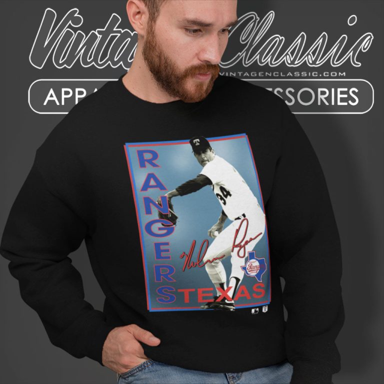 Nolan Ryan Texas Rangers 1991 Mlb Baseball Sweatshirt Nolan Ryan Texas Rangers 1991 Mlb Baseball Sweatshirt