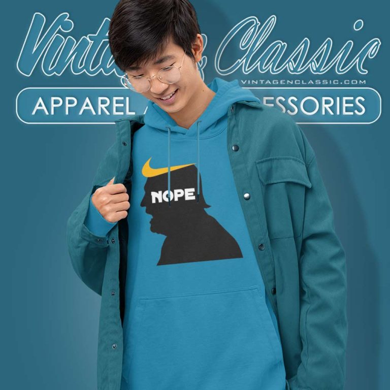 Nope Not Again Nike Logo Inspired Hoodie Nope Not Again Nike Logo Inspired Hoodie