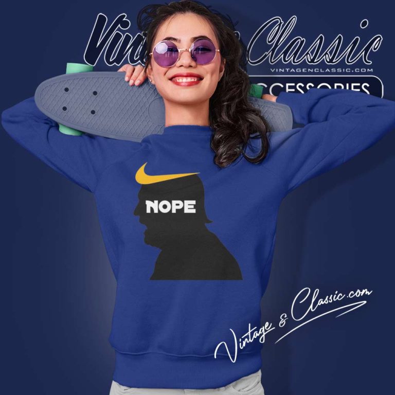 Nope Not Again Nike Logo Inspired Sweatshirt Nope Not Again Nike Logo Inspired Sweatshirt
