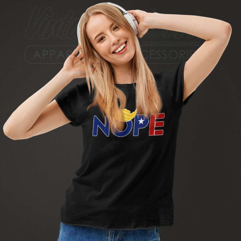 Nope Trump Meme Election 2024 Anti Trump Women TShirt Nope Trump Meme Election 2024 Anti Trump Women TShirt