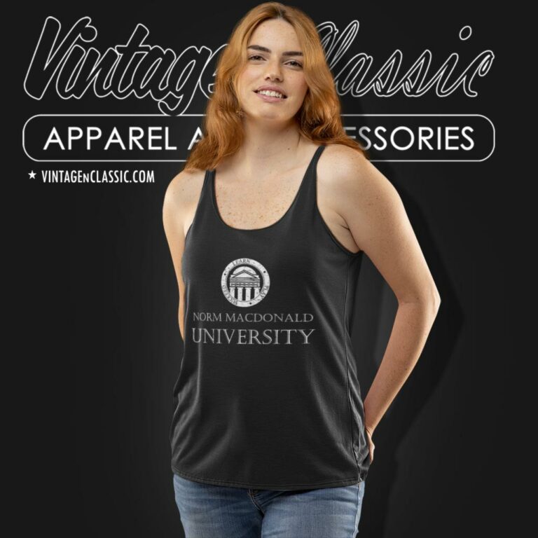 Norm Macdonald University Tank Top Racerback Norm Macdonald University Tank Top Racerback