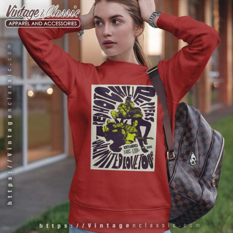 North America Tour 2023 Poster Shirt Red Hot Chili Peppers Sweatshirt North America Tour 2023 Poster Shirt Red Hot Chili Peppers Sweatshirt