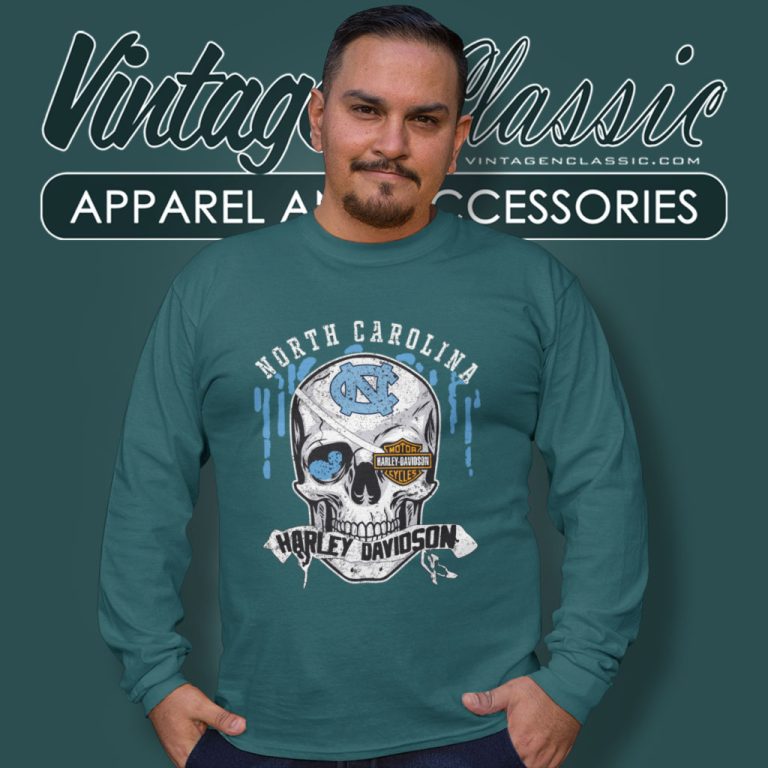 North Carolina Harley Davidson Skull Long Sleeve Tee North Carolina Harley Davidson Skull Long Sleeve Tee