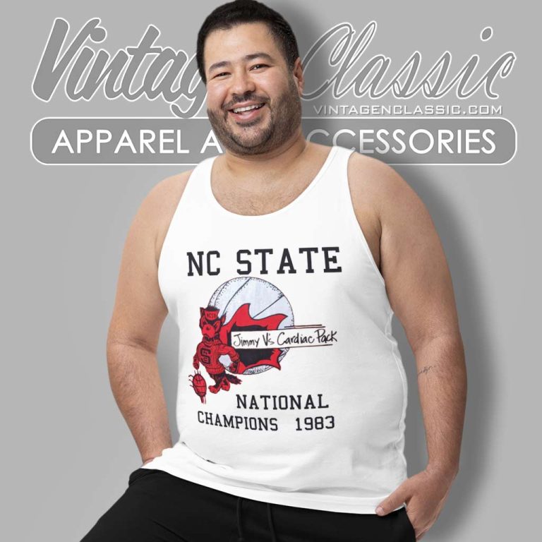 North Carolina Shirt State Wolfpack 1983 National Champions Tank Top Racerback North Carolina Shirt State Wolfpack 1983 National Champions Tank Top Racerback