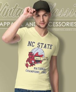 North Carolina Shirt State Wolfpack 1983 National Champions 5 North Carolina Shirt State Wolfpack 1983 National Champions V Neck TShirt