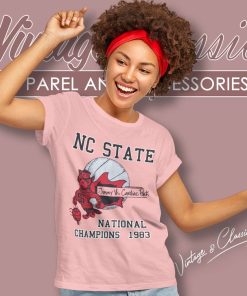North Carolina Shirt State Wolfpack 1983 National Champions 6 North Carolina Shirt State Wolfpack 1983 National Champions Women TShirt