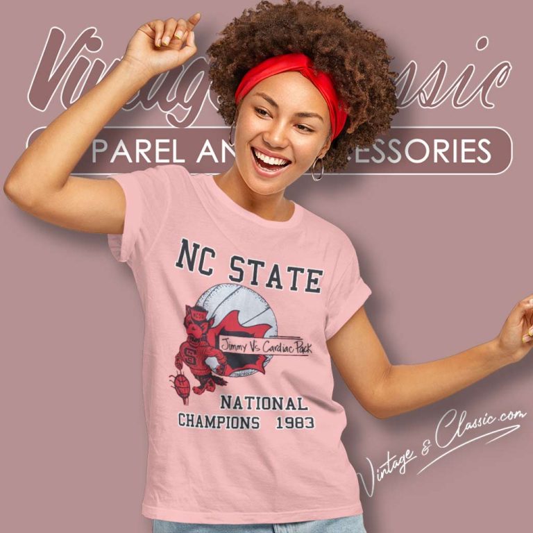 North Carolina Shirt State Wolfpack 1983 National Champions Women TShirt North Carolina Shirt State Wolfpack 1983 National Champions Women TShirt