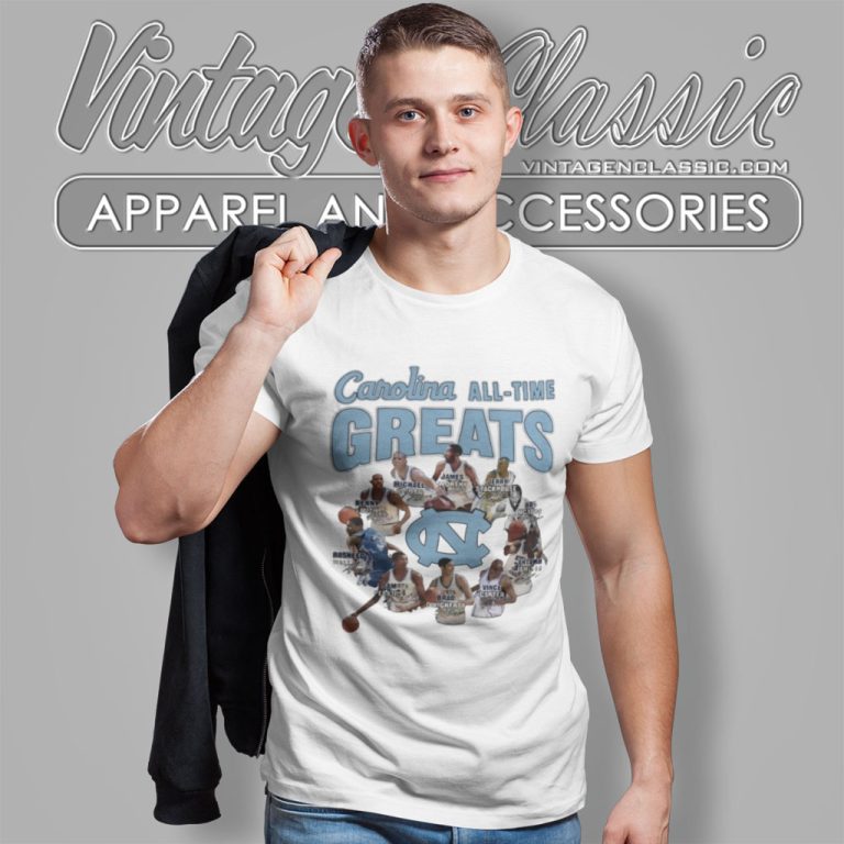 North Carolina Tar Heels All Time Greats Signatures T Shirt North Carolina Tar Heels All Time Greats Signatures T Shirt