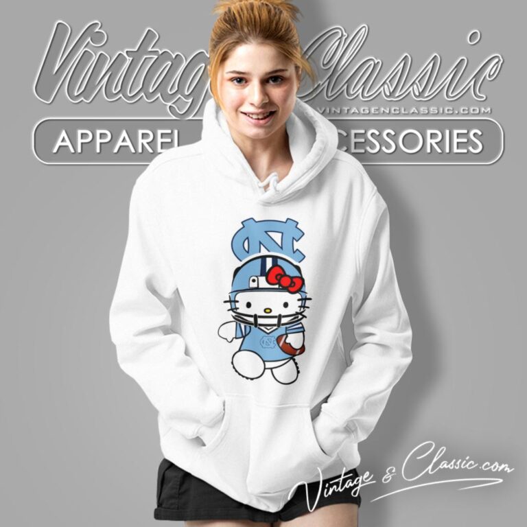 North Carolina Tar Heels Hello Kitty Hoodie North Carolina Tar Heels Hello Kitty Hoodie
