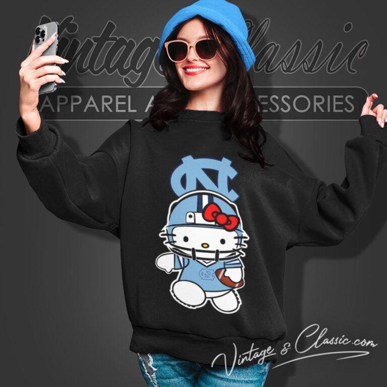 North Carolina Tar Heels Hello Kitty Sweatshirt North Carolina Tar Heels Hello Kitty Sweatshirt