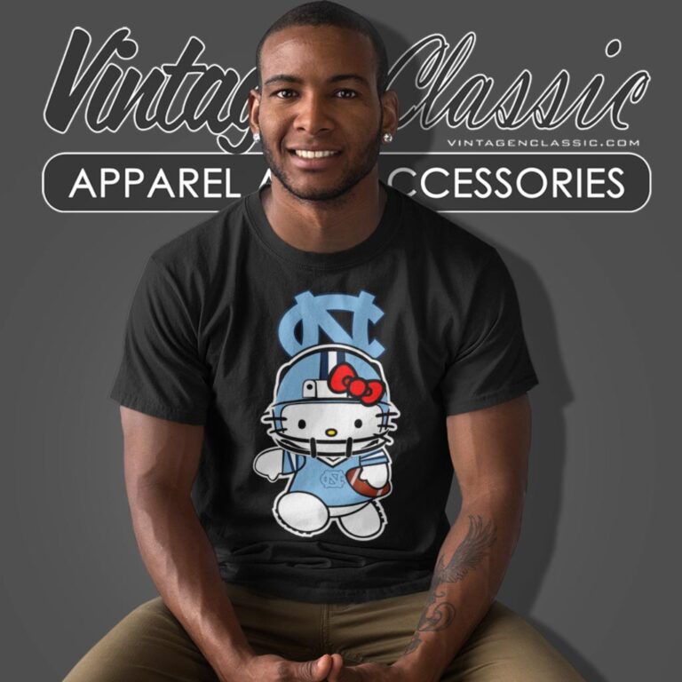 North Carolina Tar Heels Hello Kitty T Shirt North Carolina Tar Heels Hello Kitty T Shirt