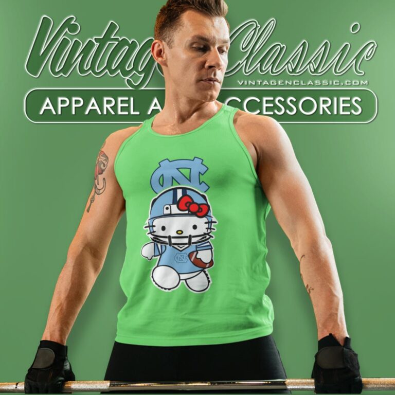 North Carolina Tar Heels Hello Kitty Tank Top Racerback North Carolina Tar Heels Hello Kitty Tank Top Racerback